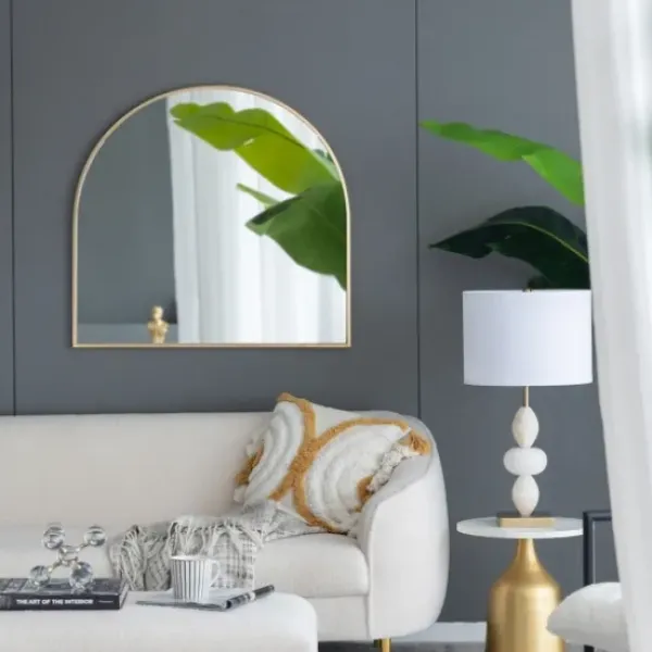 Decorative Mirrors-Kirkland's Home En Wide Arched Wall Mirror Gold