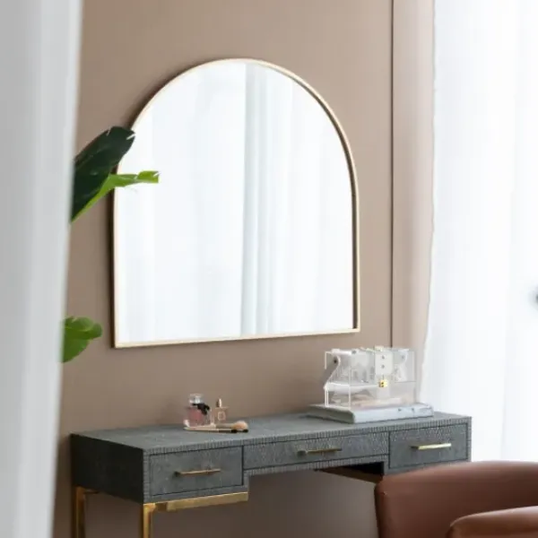 Decorative Mirrors-Kirkland's Home En Wide Arched Wall Mirror Gold