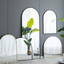 Decorative Mirrors-Kirkland's Home En Wide Arched Wall Mirror Gold