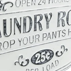 Wall Quotes & Signs-Kirkland's Home Enamel Laundry Room Wall Plaque White/Black