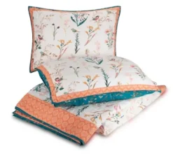 Quilts-Kirkland's Home English Garden King 3-Pc. Quilt Set Blue/Orange/White