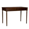 Office Furniture-Kirkland's Home Espresso Classic 2-Drawer Wood Desk Brown