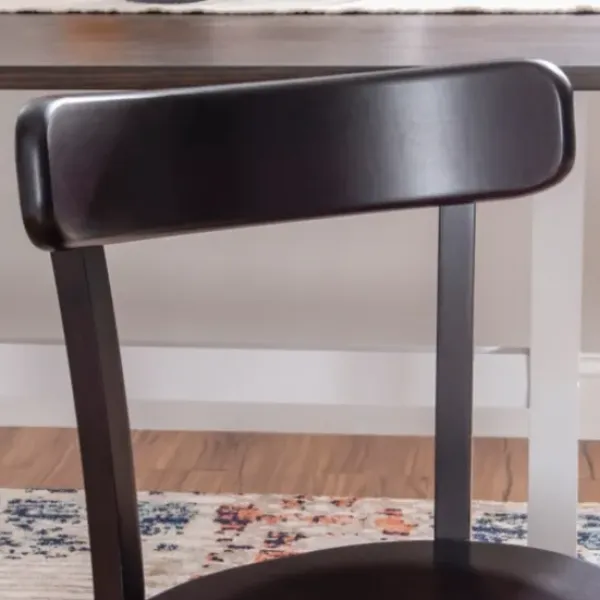 Accent Chairs-Kirkland's Home Espresso Curved Plank 2-Pc. Accent Chair Set Brown