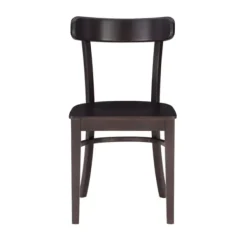 Accent Chairs-Kirkland's Home Espresso Curved Plank 2-Pc. Accent Chair Set Brown
