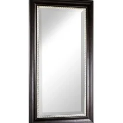 Full Length & Floor Mirrors-Kirkland's Home Espresso Framed Leaner Mirror