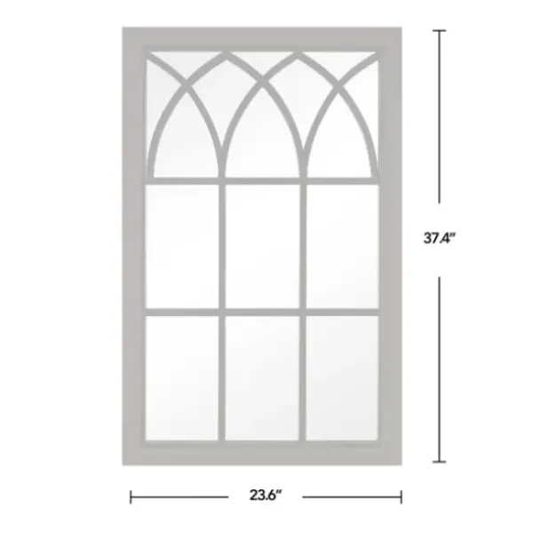 Decorative Mirrors-Kirkland's Home Espresso Grandview Arched Frame Wall Mirror Brown