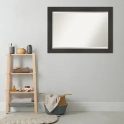 Framed Mirrors-Kirkland's Home Espresso Plank Beveled Mirror