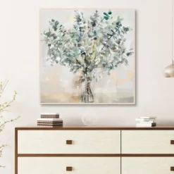 Canvas Art-Kirkland's Home Essential S I Framed Canvas Print, 35X35 In. Green