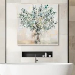 Canvas Art-Kirkland's Home Essential S I Framed Canvas Print, 35X35 In. Green