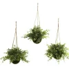 Arrangements & Greenery-Kirkland's Home Eucalyptus And Berry Hanging Baskets, Set Of 3 Green