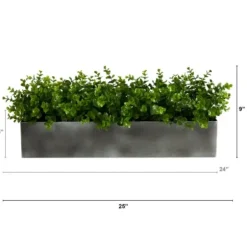 Arrangements & Greenery-Kirkland's Home Eucalyptus Arrangement In Gray Planter Box Green/Gray