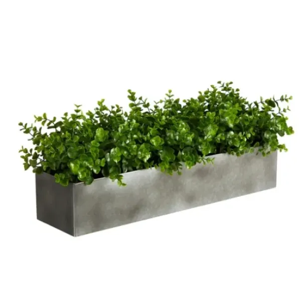 Arrangements & Greenery-Kirkland's Home Eucalyptus Arrangement In Gray Planter Box Green/Gray