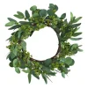 Wreaths-Kirkland's Home Eucalyptus Berry Wreath, 22 In. Green