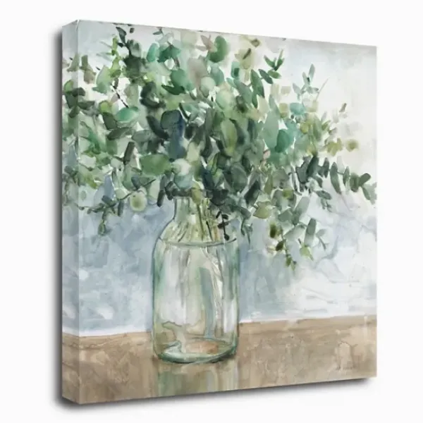 Canvas Art-Kirkland's Home Eucalyptus Bouquet Giclee Canvas Print, 30X30 In. Green/Multi