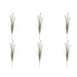Arrangements & Greenery-Kirkland's Home Eucalyptus Grass Spray, Set Of 6 Green