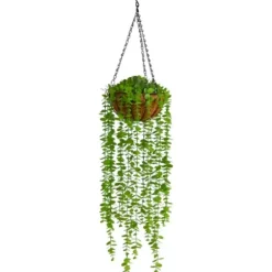 Arrangements & Greenery-Kirkland's Home Eucalyptus Vines Hanging Basket Green