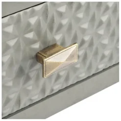 Accent & End Tables-Kirkland's Home Evelina Textured Single Drawer Accent Table Gray