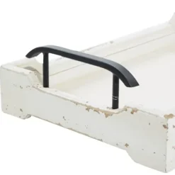 Decorative Trays-Kirkland's Home Evelyn Cream Narrow Decorative Tray Ivory