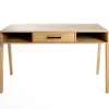 Office Furniture-Kirkland's Home Everett Mango Wood Desk Brown