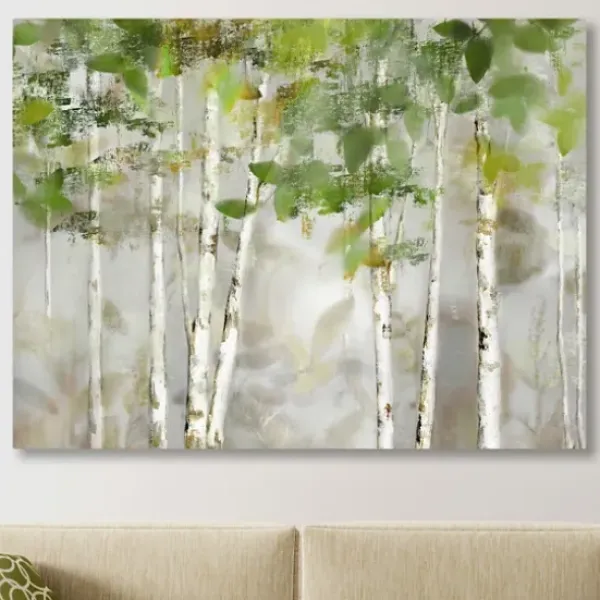 Canvas Art-Kirkland's Home Evergreen Forest Giclee Canvas Art Print Green/Tan