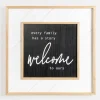 Wall Quotes & Signs-Kirkland's Home Every Family Has A Story Wall Plaque Black/White