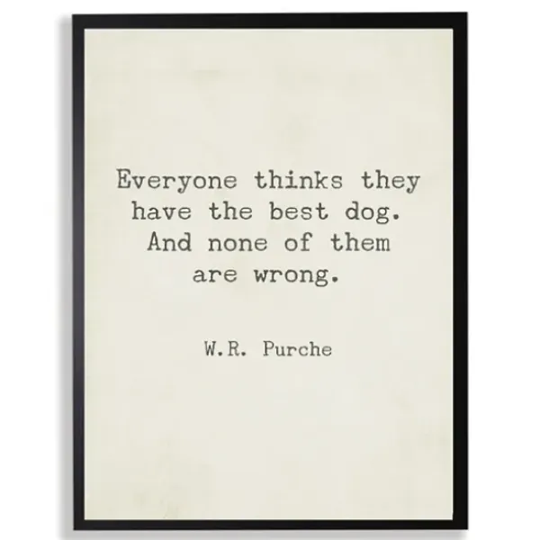 Wall Quotes & Signs-Kirkland's Home Everyone Thinks They Have The Best Dog Art Print Ivory