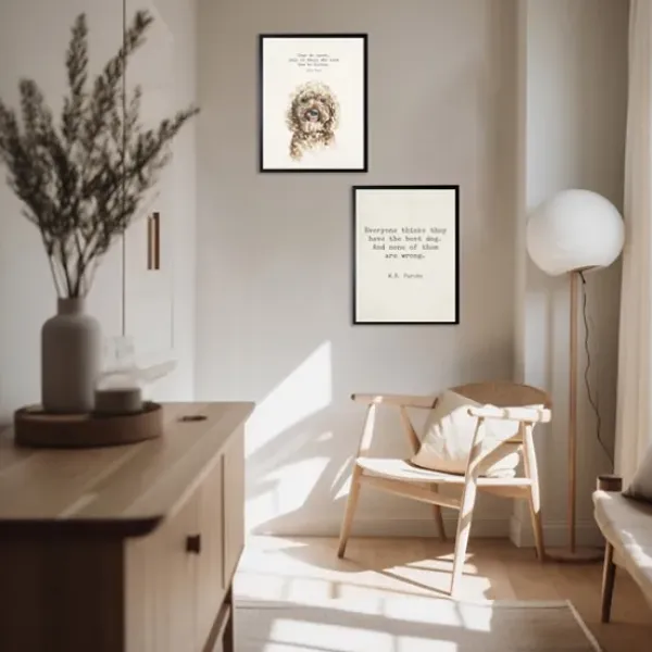 Wall Quotes & Signs-Kirkland's Home Everyone Thinks They Have The Best Dog Art Print Ivory