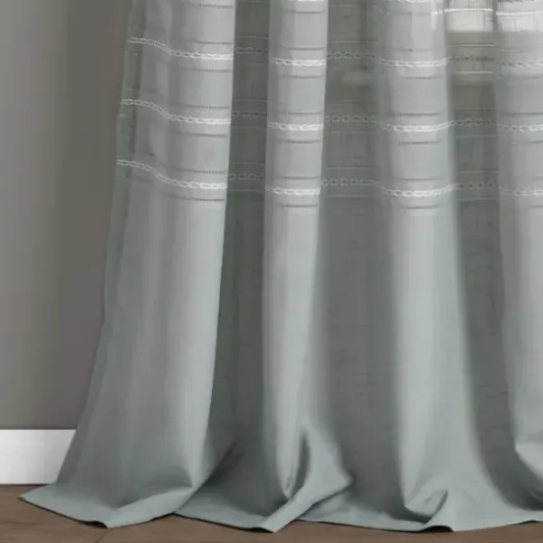 Curtains & Drapes-Kirkland's Home Evie Medallion Curtain Panel Set, 95 In. Tan