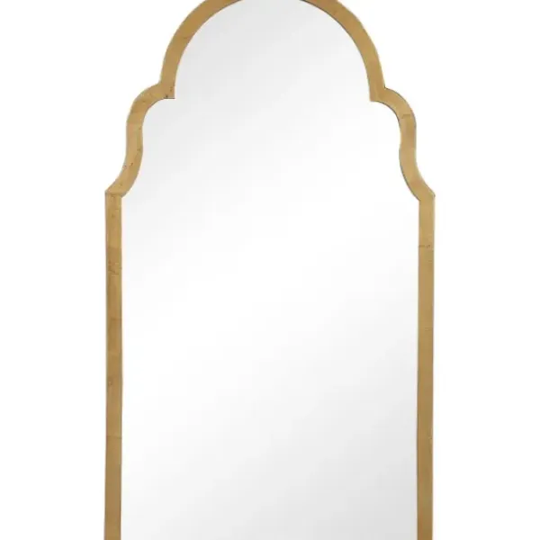 Decorative Mirrors-Kirkland's Home Ezra Gold Leaf Arched Mirror