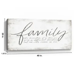 Wall Quotes & Signs-Kirkland's Home Family Branches Canvas Art Print, 40X20 In. White