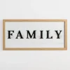 Wall Quotes & Signs-Kirkland's Home Family Floral Shadowbox Wall Plaque White/Black