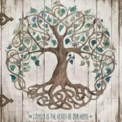 Wall Quotes & Signs-Kirkland's Home Family Is The Heart Of Our Home Canvas Art Print Multi