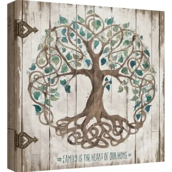 Wall Quotes & Signs-Kirkland's Home Family Is The Heart Of Our Home Canvas Art Print Multi