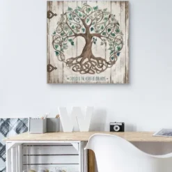 Wall Quotes & Signs-Kirkland's Home Family Is The Heart Of Our Home Canvas Art Print Multi