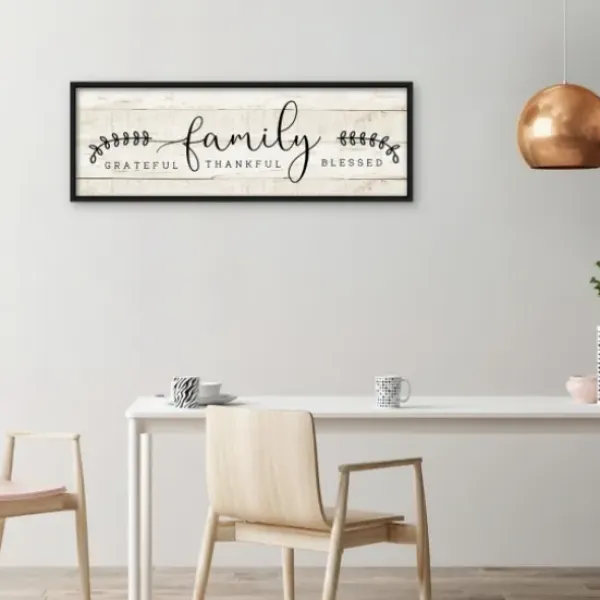 Wall Quotes & Signs-Kirkland's Home Family Thankful Grateful Blessed Wood Wall Plaque Tan