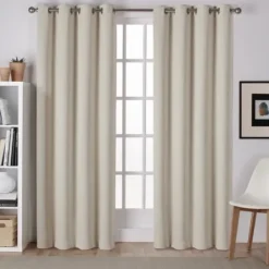 Curtains & Drapes-Kirkland's Home Fans Blackout Curtain Panel Set, 84 In. Gray