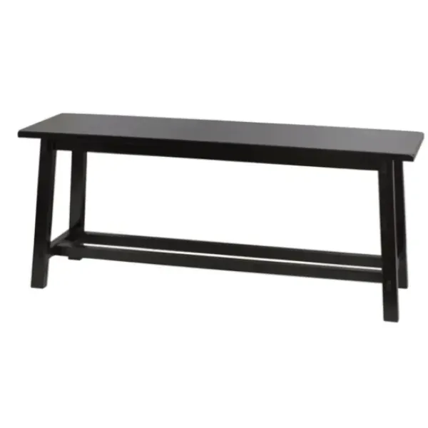 Benches & Ottomans-Kirkland's Home Farmhouse Bench Black