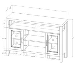 Tv Stands & Media Consoles-Kirkland's Home Farmhouse Highboy Dark Walnut Tv Stand Brown