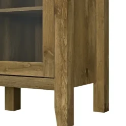 Tv Stands & Media Consoles-Kirkland's Home Farmhouse Highboy Natural Tv Stand Brown