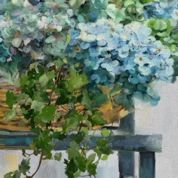 Canvas Art-Kirkland's Home Farmhouse Hydrangeas Canvas Art Print Multi