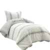 Duvets-Kirkland's Home Farmhouse Stripe 2-Pc. Twin Xl Duvet Set Gray