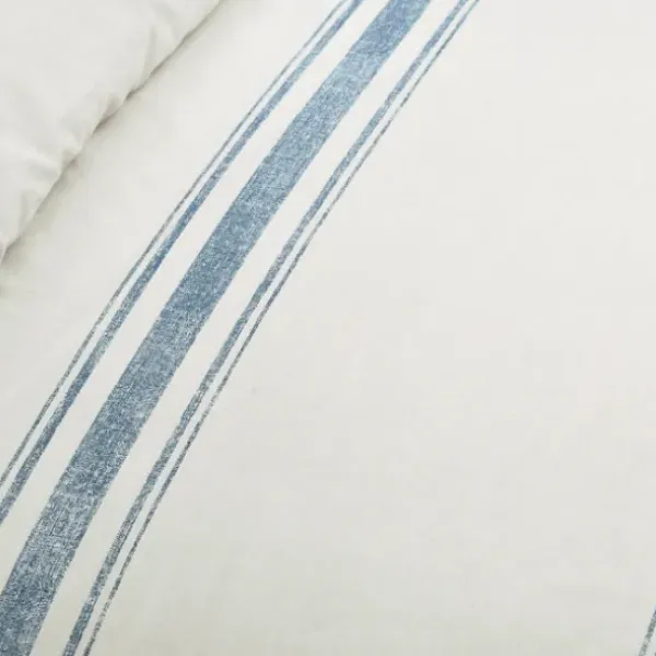 Duvets-Kirkland's Home Farmhouse Stripe 2-Pc. Twin Xl Duvet Set Blue