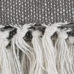 Blankets & Throws-Kirkland's Home Farmhouse Stripe Throw Black