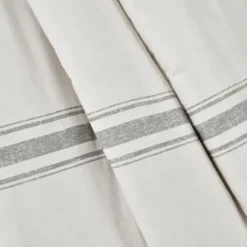 Blankets & Throws-Kirkland's Home Farmhouse Stripe Throw Gray