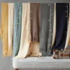 Blankets & Throws-Kirkland's Home Faux Cashmere Color Block Throw Blanket Yellow