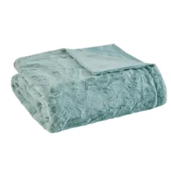 Blankets & Throws-Kirkland's Home Faux Fur Oversized Throw Green