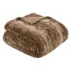 Blankets & Throws-Kirkland's Home Faux Fur Oversized Throw Blanket Tan