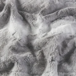 Blankets & Throws-Kirkland's Home Faux Fur Oversized Throw Blanket Gray