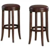 Bar Stools & Counter Height Stools-Kirkland's Home Faux Leather Bar Stools, Set Of 2 Brown