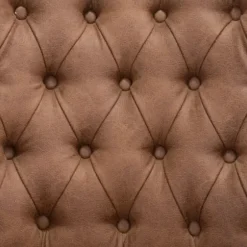 Accent Chairs-Kirkland's Home Faux Leather Classic Accent Chair Brown